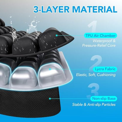 Inflatable Seat Cushion with Press