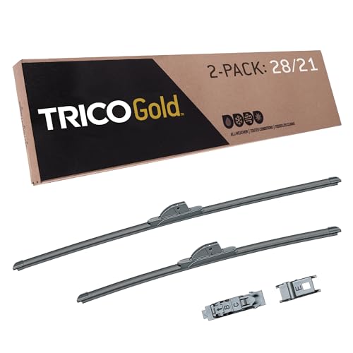 Gold™ (18-2821) 28 & 21 Inch Pack of 2 Automotive Replacement Windshield Wiper Blades for My Car Premium All Weather Beam Blade for Select Vehicle Models
