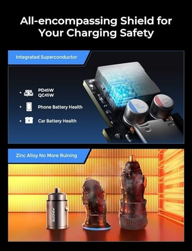 90W Car Charger USB C Fast Charge