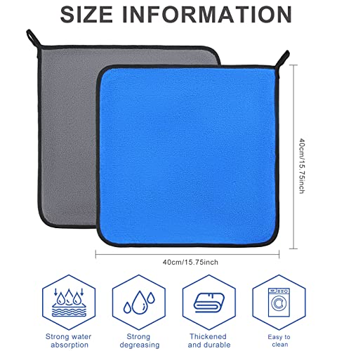 20 Pcs Microfiber Car Drying Towels Microfiber Cleaning Cloth 800 GSM Thick Plush Cleaning Dusting Cloth Auto Detailing Absorbent Towels Rags for Car Household Kitchen Window (20 Count)