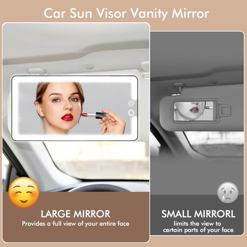 Car Visor Vanity Mirror with Light