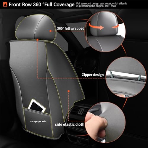 2 Front Seat Covers Fit for Lexus NX 300 2007