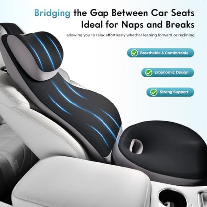 Memory Foam Car Seat Cushion with 2