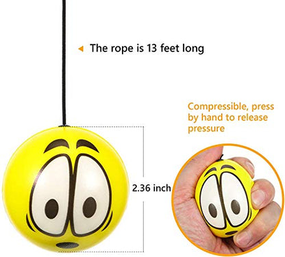 2 Packs Double Garage Parking Aid Balls with Hooks and Rope Adjusters