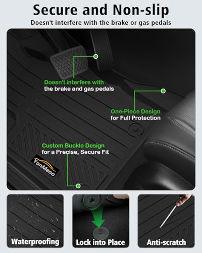 Floor Mats & Cargo Liner & Backrest Mat Custom for Jeep Compass 2017 (160 Ounce)