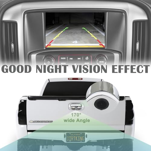 Backup Camera Tailgate Handle Rear View Camera Liftgate Latch Handle Chrome Compatible with 1999