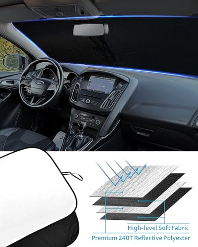 Foldable Front Windshield Sunshade fit for Ford Focus 2012