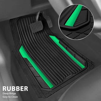 Heavy Duty Rubber Car Mats Metallic