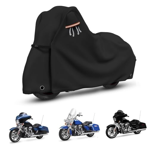 Motorcycle Covers with Side Box Waterproof Outdoor for Harley Davidson Touring Models Road King