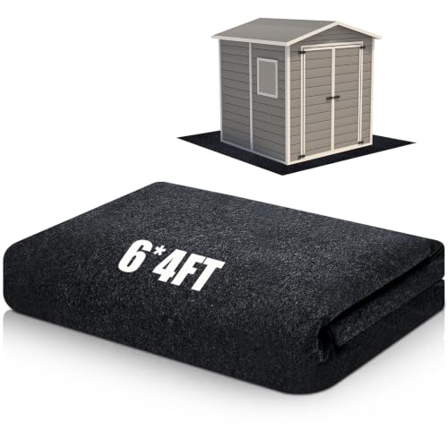 Shed Floor Mat 6 x 4 ft Outdoor Waterproof Nonslip Durable Storage Sheds Protector Rug for Carport Patio Garage Garden Spring Summer Outdoor