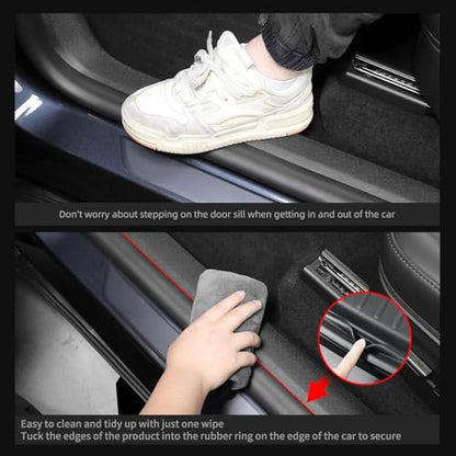 5PCS Door Sill & Seat Protectors for Tesla Model Y Juniper 2025+
