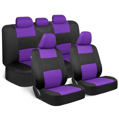 PolyPro Purple Car Seat Covers Full Set with 4