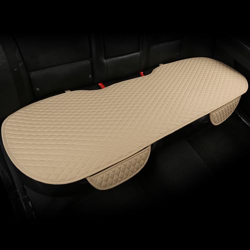 Pu Leather Car Seat Bottom Covers Protectors Include 1 Rear Bench Seat Cover Universal Fit 90% Vehicles