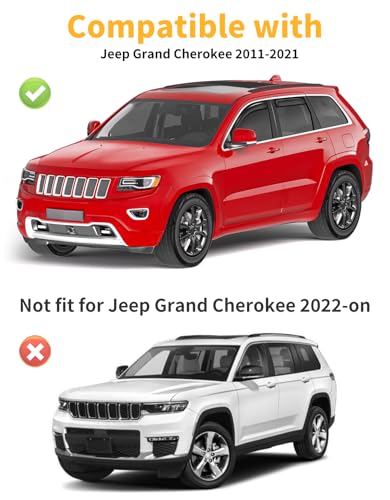 Window Visors Rain Guards for Jeep Grand Cherokee (4 Count)