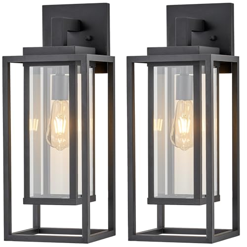 21" Outdoor Wall Light Fixtures Waterproofed Exterior Lantern W (2 Count)