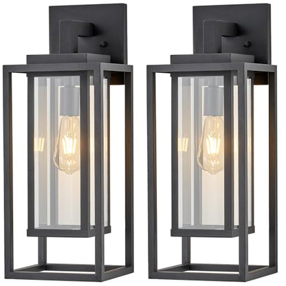 21" Outdoor Wall Light Fixtures Waterproofed Exterior Lantern W (2 Count)