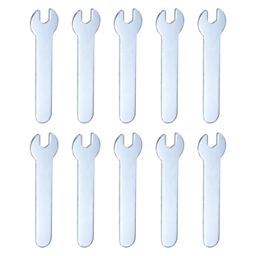 10pcs Small Wrench Open End Wrench 5.5x66x1.5mm Metric U (10 Count)