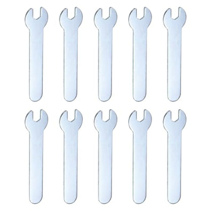 10pcs Small Wrench Open End Wrench 5.5x66x1.5mm Metric U (10 Count)
