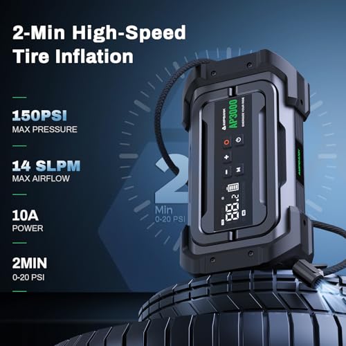 Jump Starter with Air Compressor