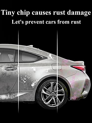 Lunar Silver NH830M Touch Up Paint Fit for Honda Auto Touch up Paint Scratch Repair Pen Brush and Tip 2 in 1 Lunar Silver NH830M