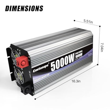 5000W Power Inverter 24V to 110V