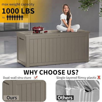 280 Gallon Outdoor Storage Box Waterproof