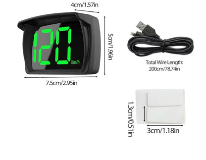Heads Up Display for Cars HUD GPS Speedometer MPH with QC3.0 Fast Charger & Stable Silicone Pads