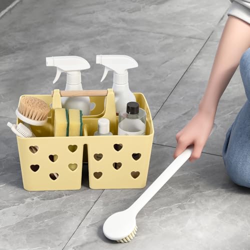 Portable Shower Caddy Plastic Shower Basket Organizer with Handle