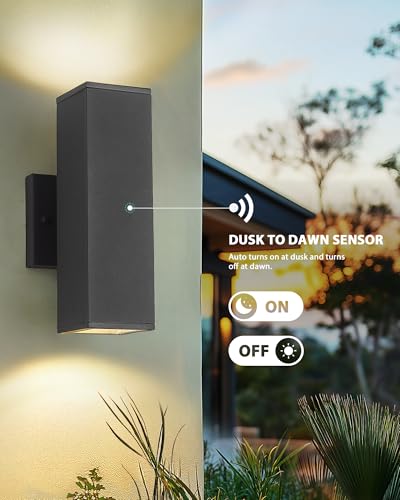 Modern Outdoor Wall Light (2 Count)