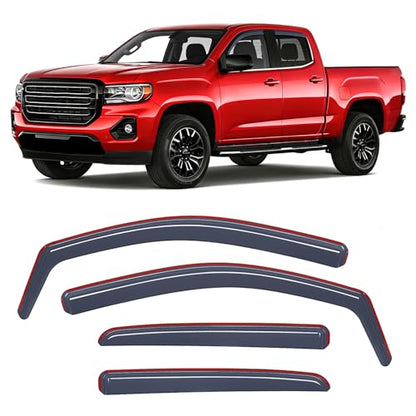 in Channel Rain Guards for Chevy Colorado GMC Canyon 2015