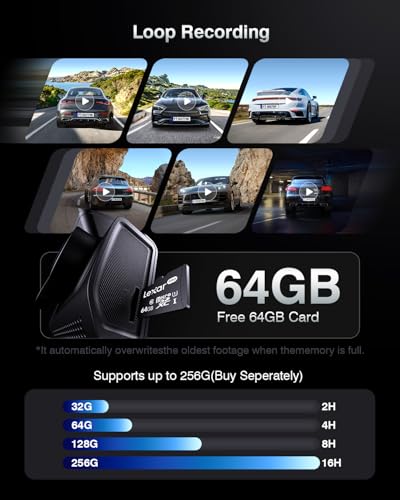 4K Dash Cam Front and Rear