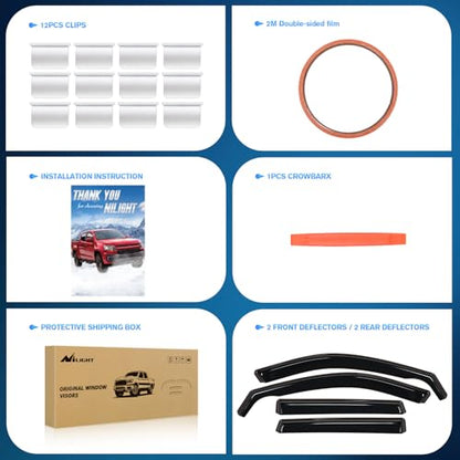 Vent Window Visors for Hyundai Palisade 2020 (4 Count)