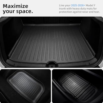 6 Pcs Floor Mats for Tesla Model Y Juniper Accessories 2025 2026 (6 Count)