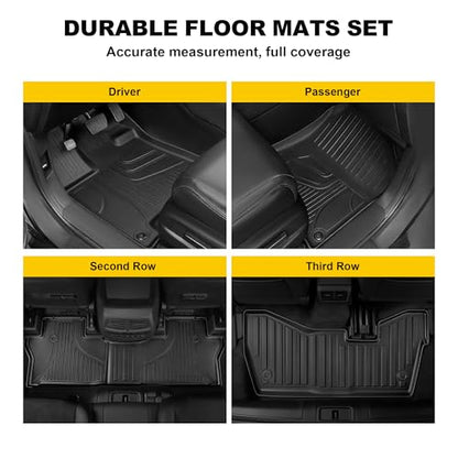Floor Mats Fit for Honda Pilot 8 Seats 2016