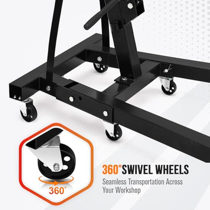 2 Ton Hydraulic Engine Hoist with Lever Stabilizer