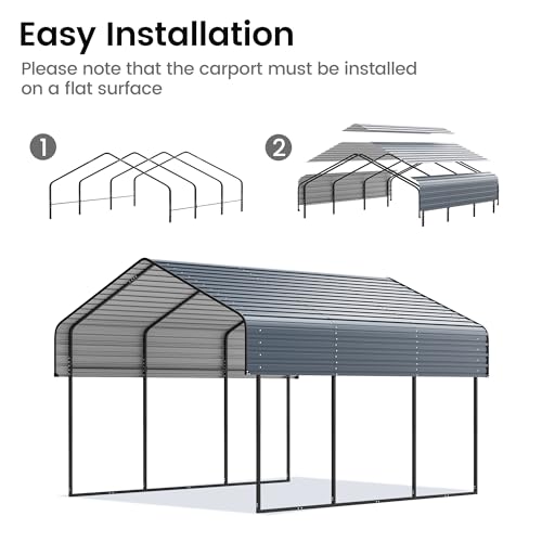 10'x15' Heavy Duty Metal Carport