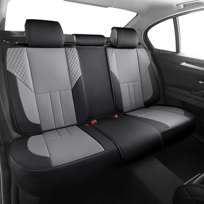 Universal Car Seat Covers for SUVs Sedans Trucks BlackGrey (5 Count)