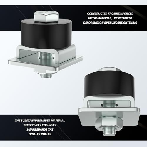 Trolley Roller Wheels Limit Trolley Assembly Positioning for Unistrut Strut Channel with 1 (2 Count)