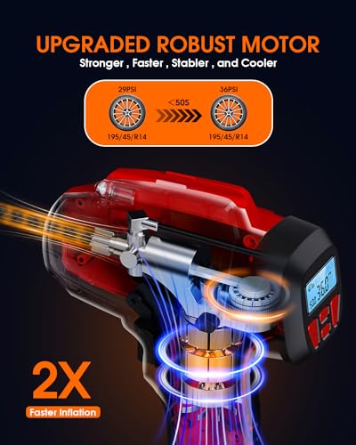 Digital Cordless Tire Inflator Portable Air Compressor Automatic 160PSI w