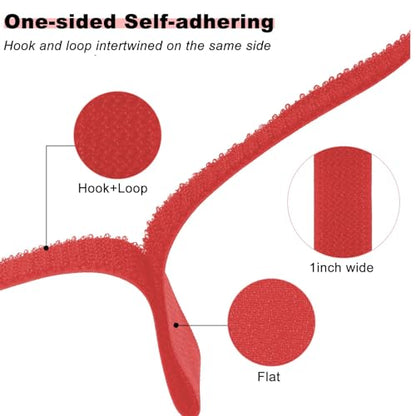1"x16ft Hook and Loop Straps with 25 Metal Buckles