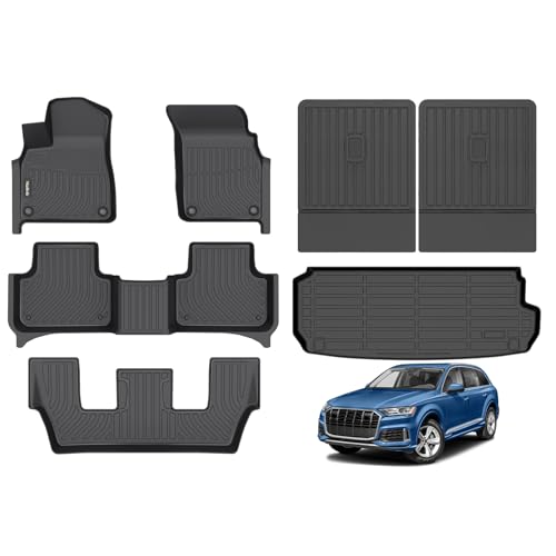 All Weather Floor Mats & Cargo Liner Backrest Mat for Audi Q7