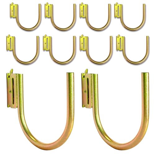 10-Pack 4-Inch J Hooks for E-Track and X-Track Rails (10 Count)