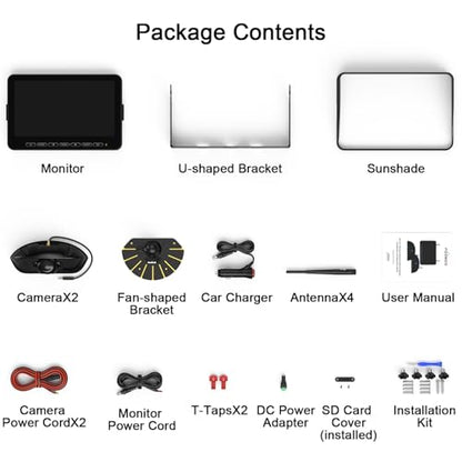 1080P 10" Wireless RV Backup Camera System for Furrion Pre