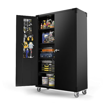 Upgraded Wide & Deep Garage Storage Cabinet