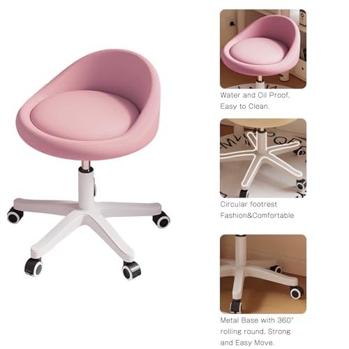 Rolling Stool Low Backrest