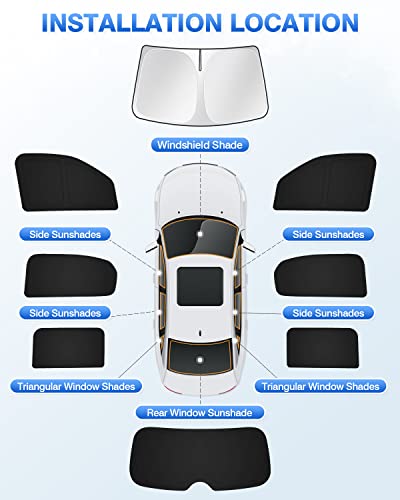 Windshield Sun Shade for 2022 (8 Count)