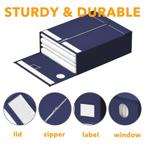 9 Pack Bed Sheet Organizers and Storage (9 Count)