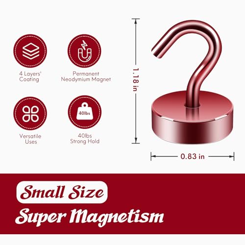 Magnetic Hooks Steel Tube Design for Cruise (10 Count)
