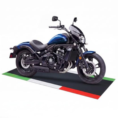 Motorcycle Mat Garage Floor Rug Washable Parking Mats for Garage Floors Non Slip Oil Absorbent Pad Rubber Backing Layer Protects Floor