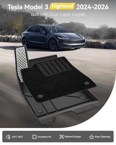 Tesla Model 3 Highland 2024 2025 2026 Floor Mats